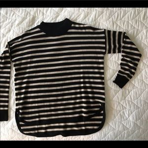 Madewell Mockneck Striped Sweater